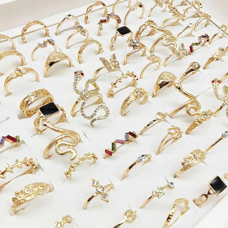 30pcs-Lot-Wholesale-New-Mix-Style-Big-Snake-Finger-Rings-For-Women-Black-Enamel-Cutout-Butterfly-1.webp
