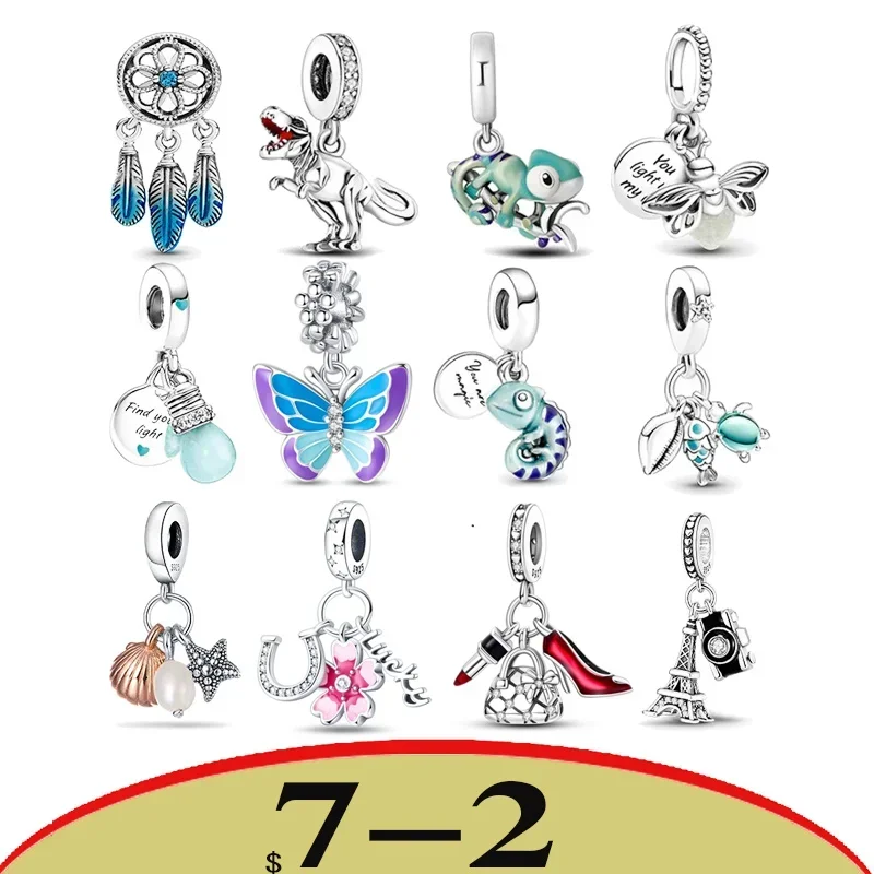 Fit-Pandora-925-Original-Bracelets-Chameleon-Butterfly-Dinosaur-Animal-Silver-Charms-Beads-For-DIY-Jewelry-Gift-5.webp