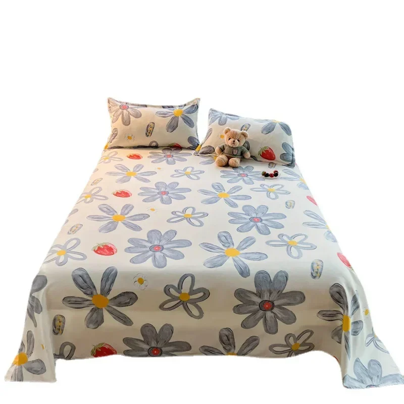 Floral-Printed-Soft-and-Cozy-Single-Piece-Luxurious-Moisturizing-Cotton-Bed-Sheet-for-Students-Dormitory-9.webp