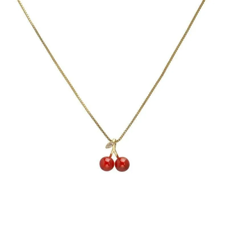 New-Wine-Red-Cherry-Gold-Color-Pendant-Necklace-For-Women-Personality-Fashion-Necklace-Wedding-Jewelry-Birthday-4.webp