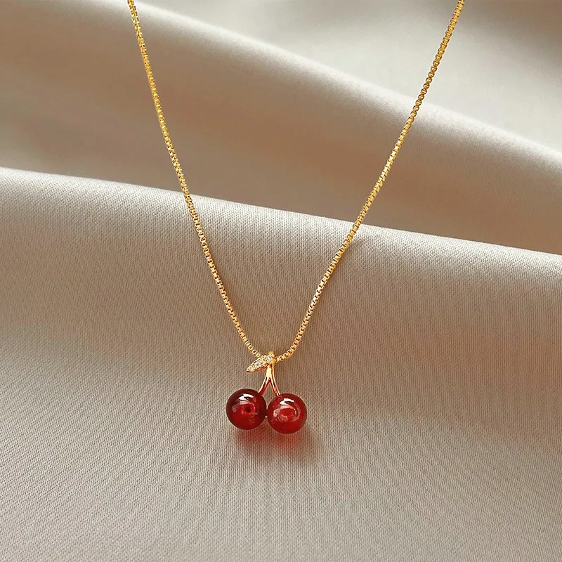 New-Wine-Red-Cherry-Gold-Color-Pendant-Necklace-For-Women-Personality-Fashion-Necklace-Wedding-Jewelry-Birthday.webp