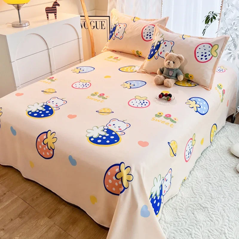 Soft-and-Cozy-Floral-Printed-Single-Piece-Luxurious-Moisturizing-Cotton-Bed-Sheet-for-Students-Dormitory-3.webp
