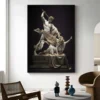 Perseus with The Head of Medusa Sculpture Posters Mythology Figure Canvas Paintings Prints Wall Art for Living Room Decor Cuadro